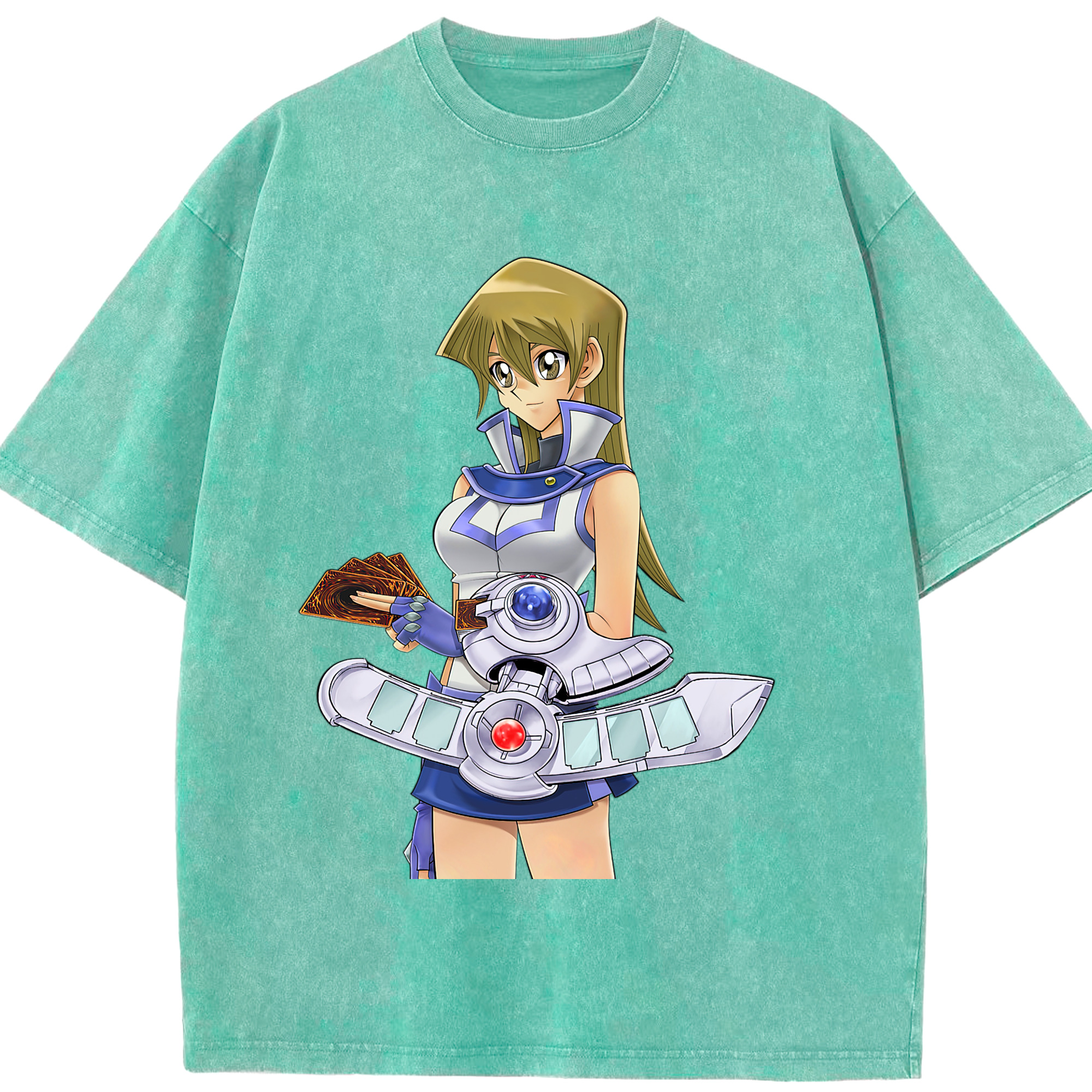 （画像用） 遊☆戯☆王 Yu-Gi-Oh! 綿100% ヴィンテージ風 半袖Tシャツ（フロントプリント）